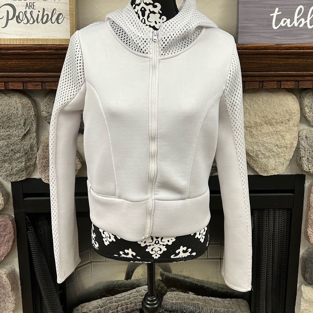 White zip up